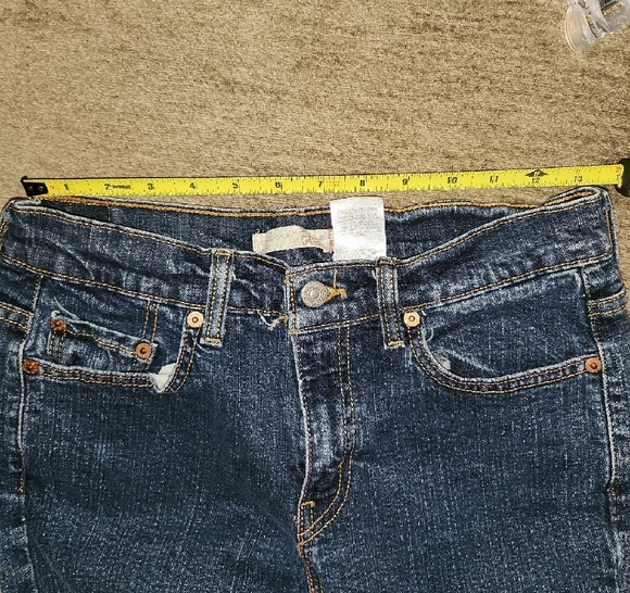 Levi's Dark Blue Straight Leg Women's Jeans - Picture 3 of 7